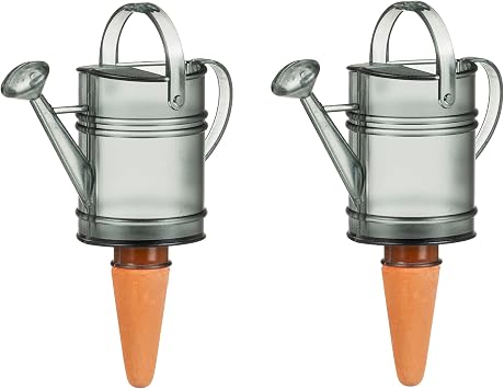 Scheurich Set of 2 Nelly M, Colour Grey, Watering Figure, up to 4 Days Watering