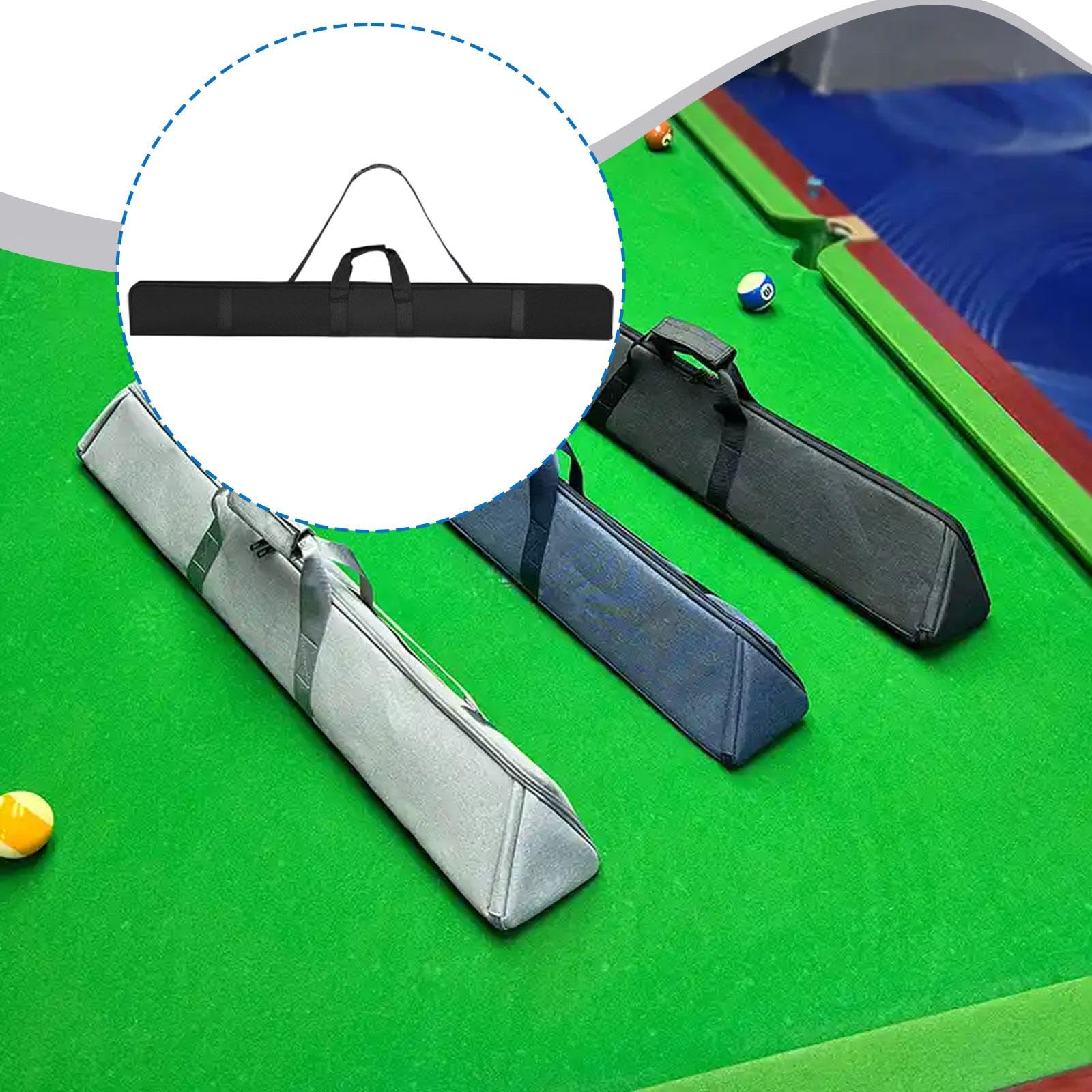 Harilla Étui de Queue de Billard 3/4 Portable de 130 cm, bandoulière réglable, étanche, résistant à l'usure, léger, Housse de Protection