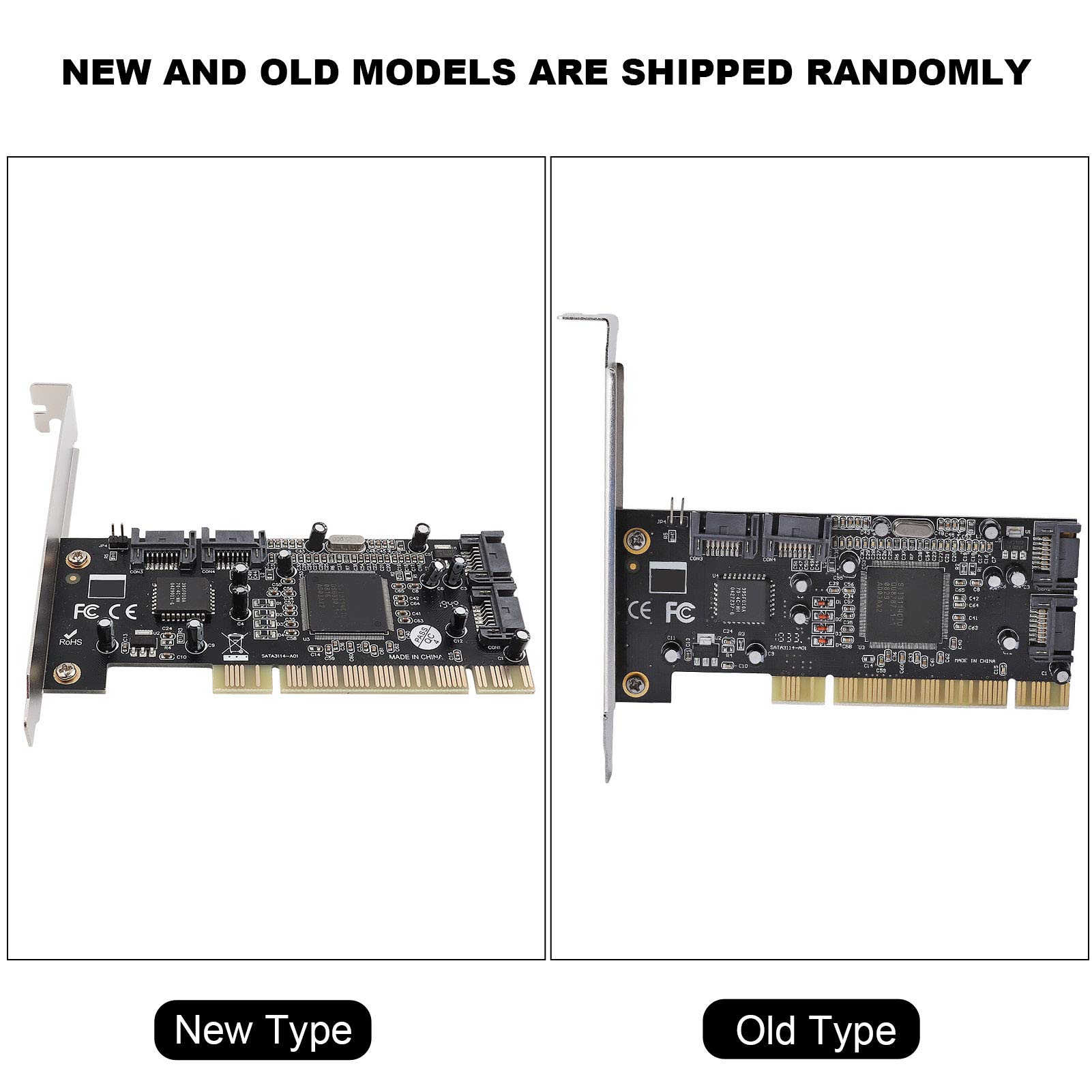 Tarjeta PCI SATA, Tarjeta controladora Raid Interna de 4 Puertos PCI Sata Chipset Sil3114 de 1.5Gbps