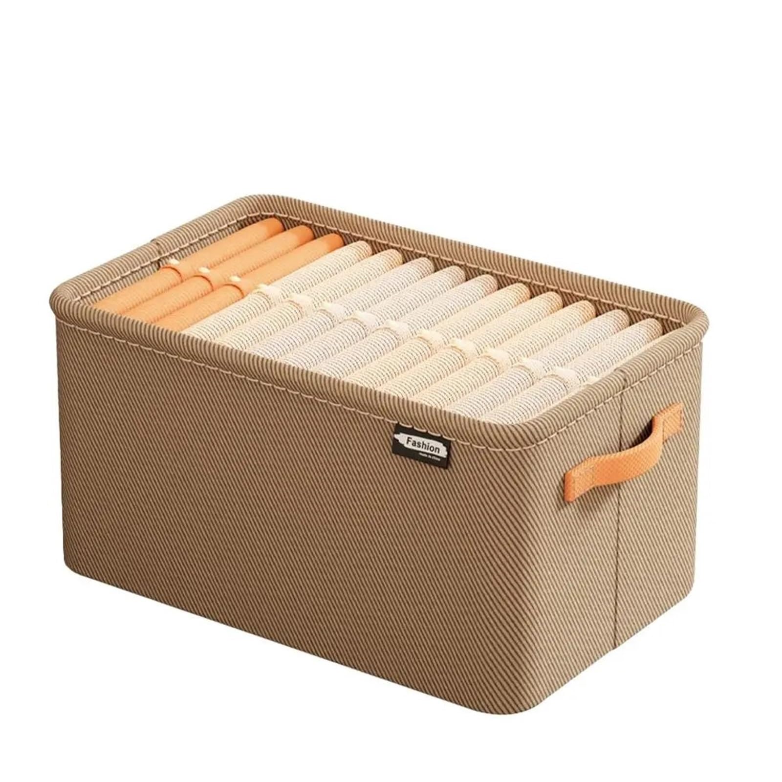 EWUHYFP Storage Boxes Fabric Clothes Storage Basket Foldable Wardrobe Organizer Box With Handles For Jeans, Underwear, Socks & Toys(Color1 M)