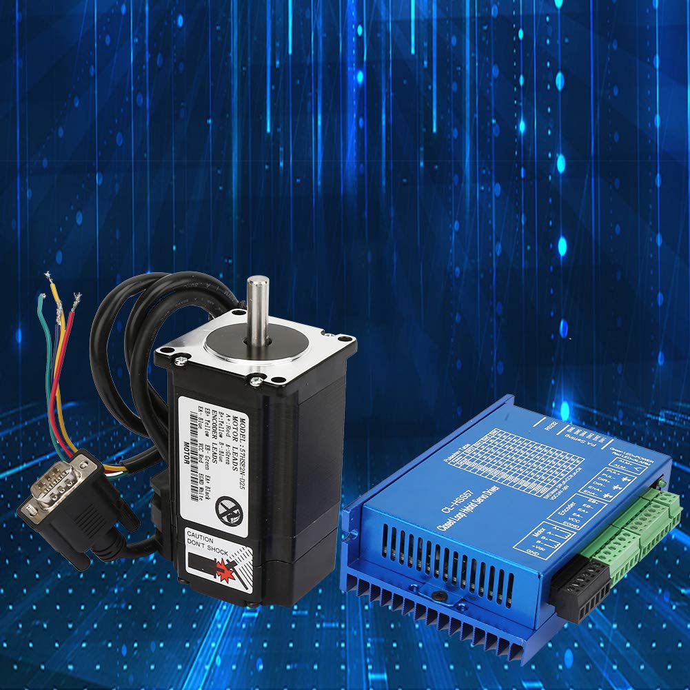 TOPINCN 57 Set di Servomotori Passo-passo Ibridi con Funzione di Circuito Chiuso Integrata per un Controllo del Movimento di Precisione, DC24-50V