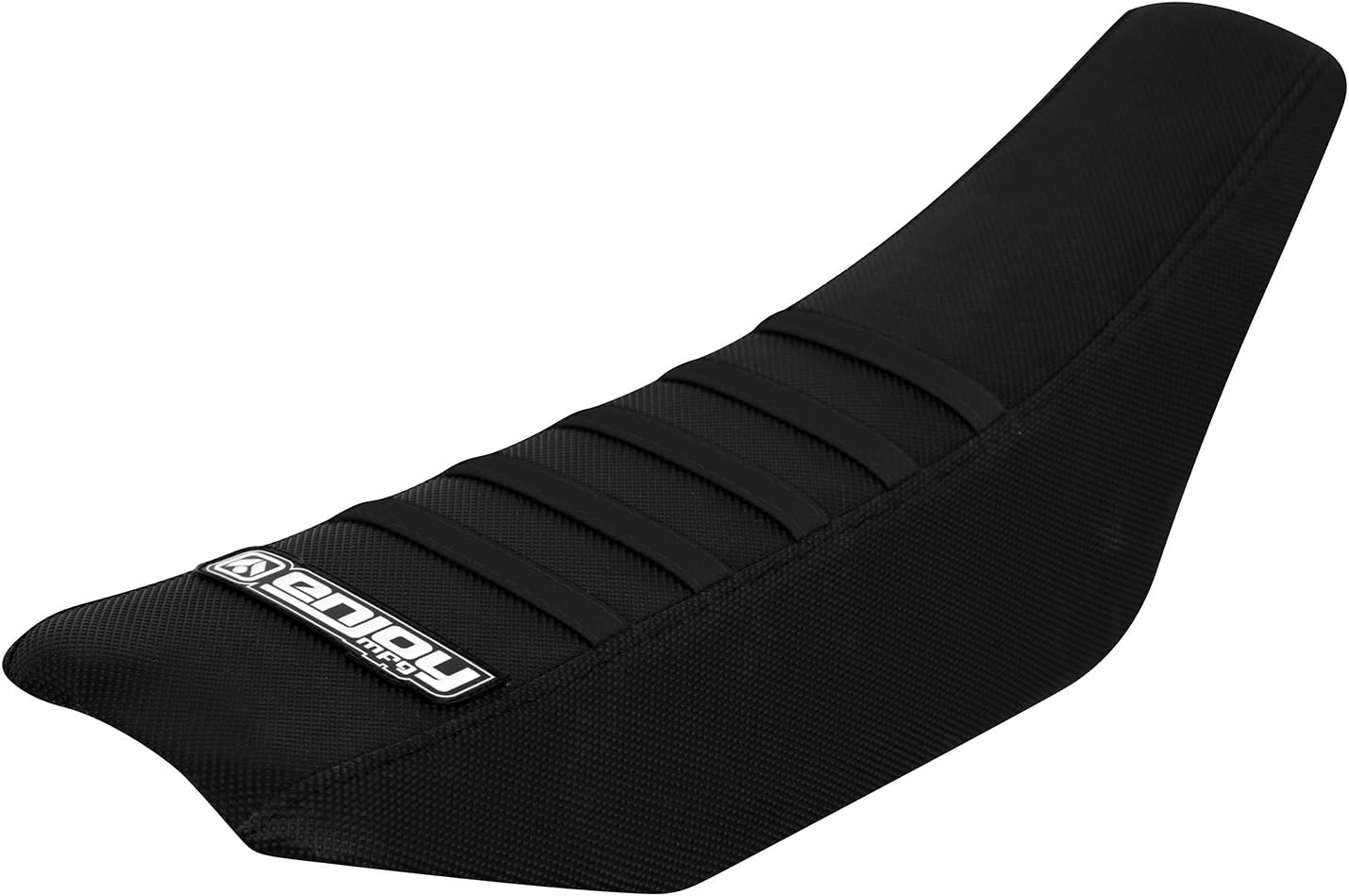 Enjoy Mfg Seat Cover - Compatible with KTM 2002-2008 SX50 SX 50 - Black Sides/Orange Top/Black Ribs #86