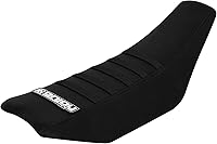 Vista 1 de Enjoy Mfg Funda de asiento compatible con KTM SX50 SX 50 2009-2015 - All Black/Black Ribs #90