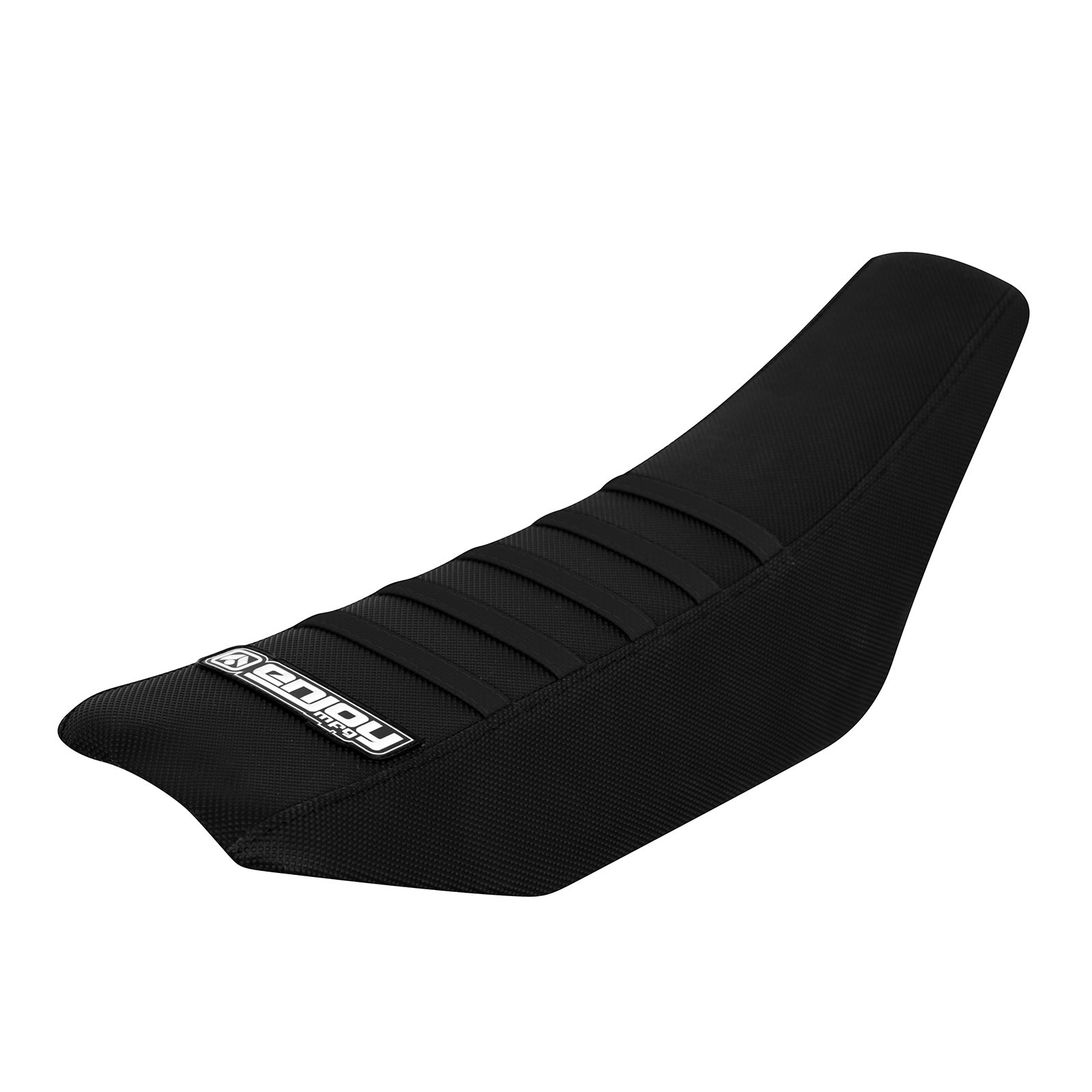 Enjoy Mfg Seat Cover - Compatible Fit for 2009-2015 KTM SX50 SX 50 - All Black/Black Ribs #90