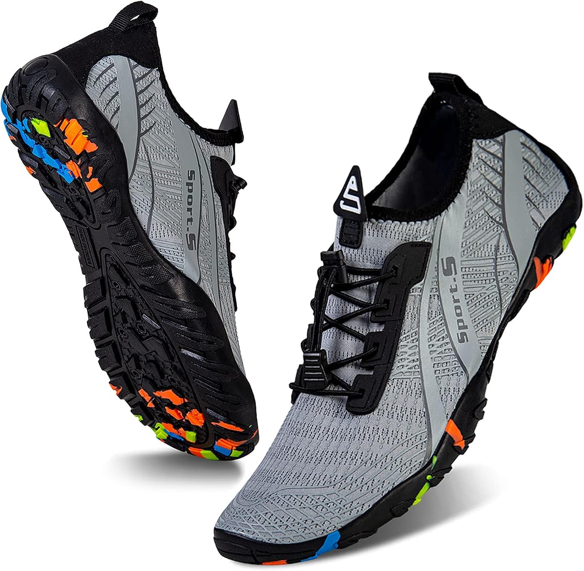 Zapatos de agua WateLves para hombre Zapatos de natación de playa de secado rápido Calcetines de agua Zapatos de piscina para surf Yoga Aerobic acuático