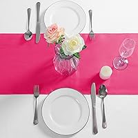 Vista 89 de Manyshofu 12Pcs Satin Orange Table Runner - 12 x 72 Inch Long Size, Party Table Runner Decor Bright & Smooth Wedding Decorations Table Runners for