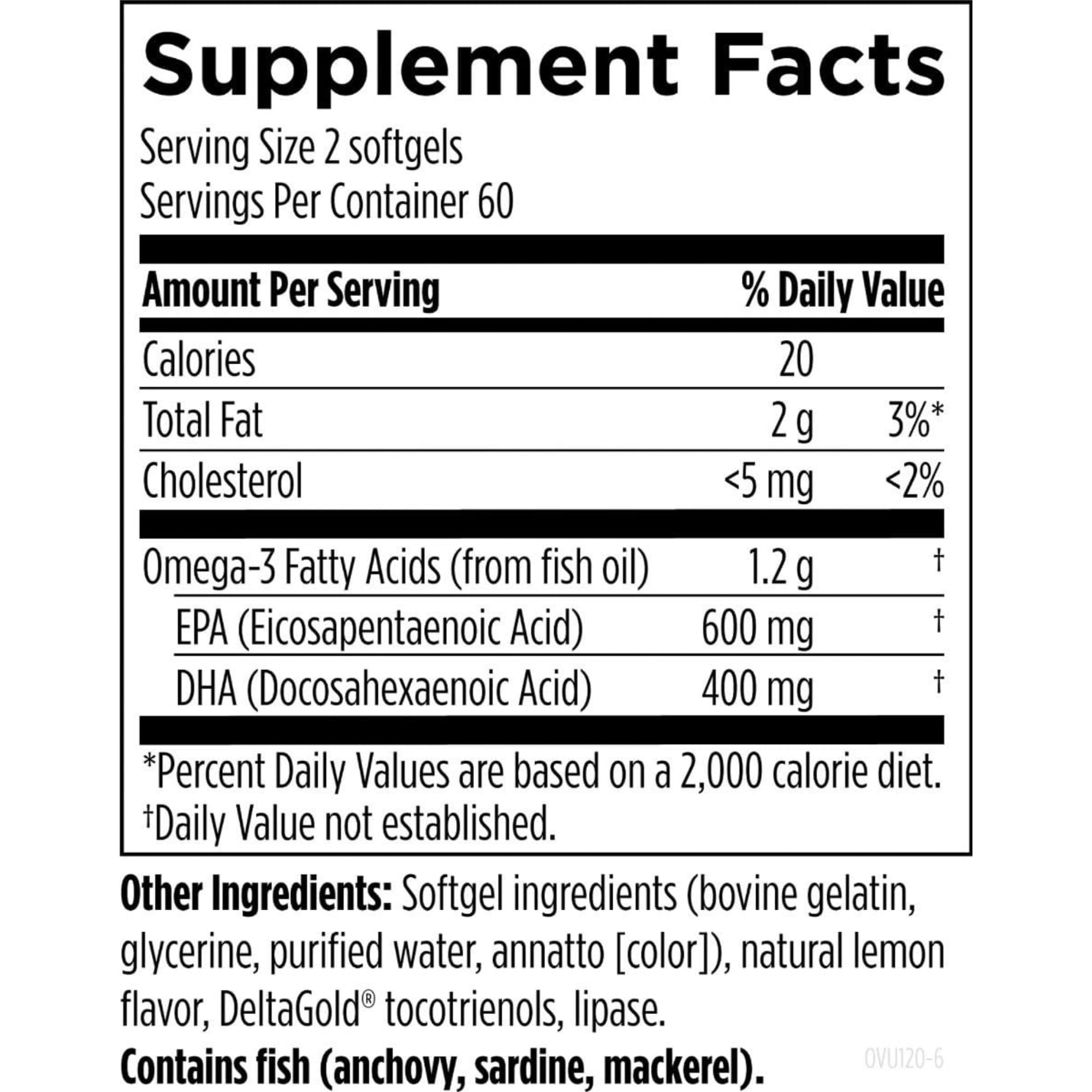 Designs for Health OmegAvail Ultra TG Fish Oil, 120 Softgels — Amazon image 3