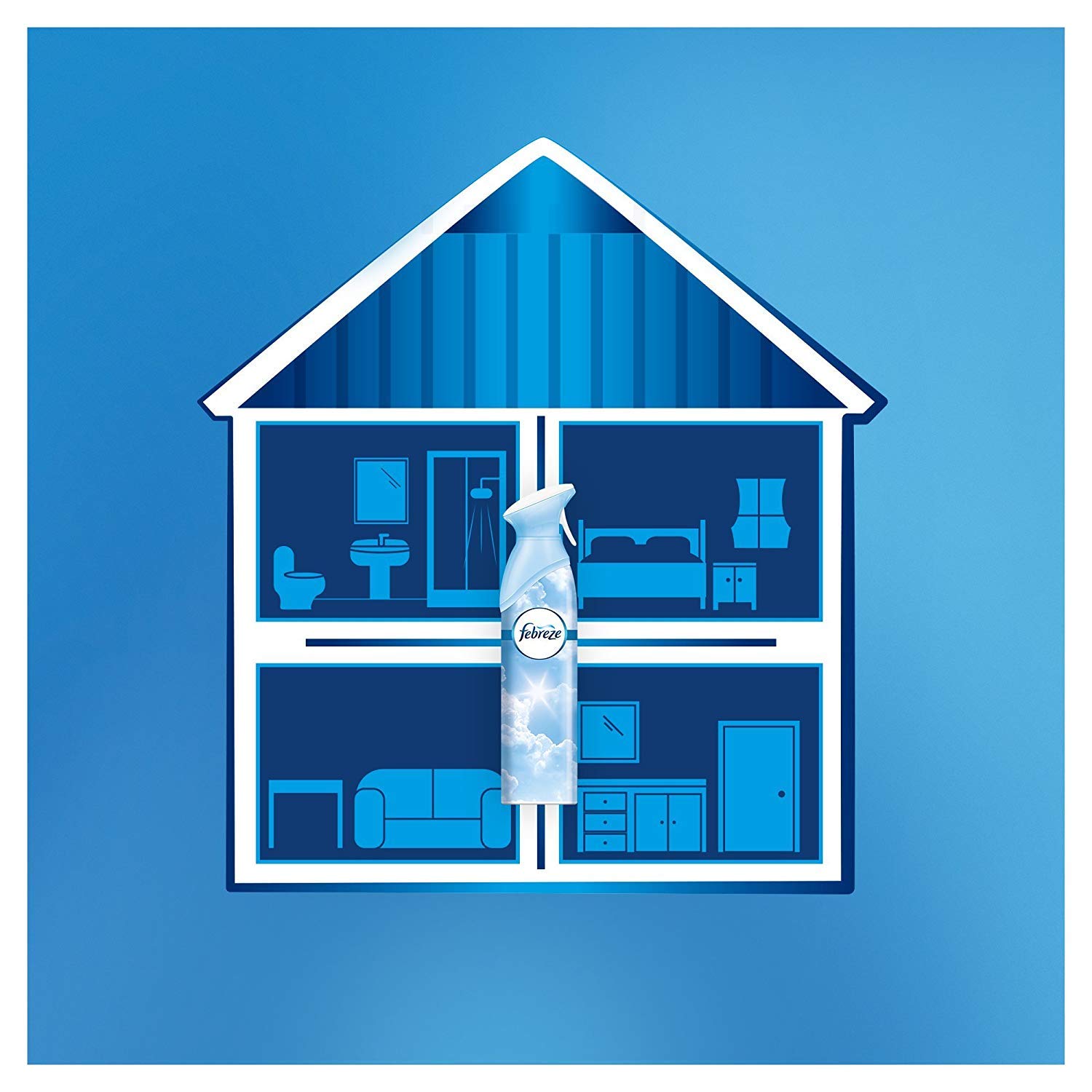 Febreze Air Effects Lufterfrischer-Spray, 300 ml, 6 Stück