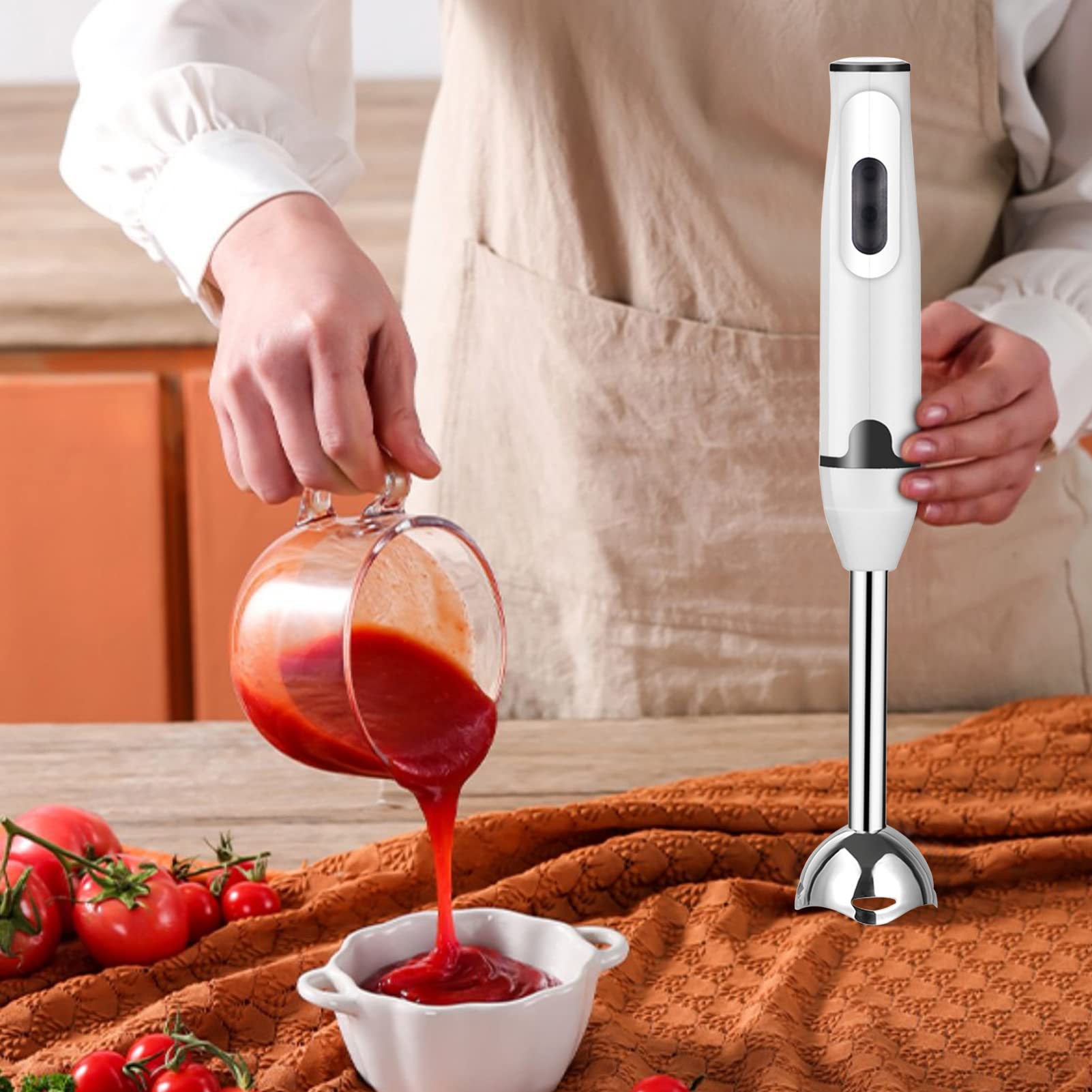 KLAMER Stabmixer Set 1000 Watt, 4 In 1