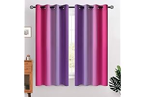 COSVIYA 63 inches Girls Blackout Curtains for Bedroom