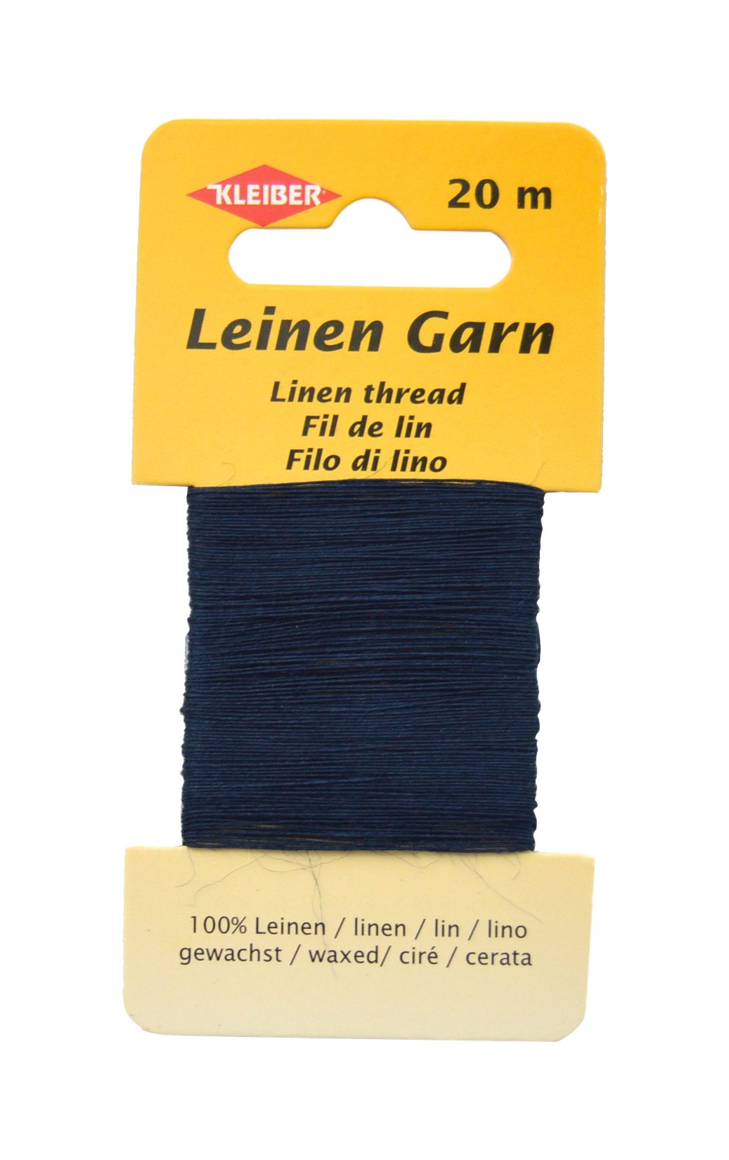 Kleiber Navy Extra Strong Linen Thread, – Heavy Duty Sewing Thread For Buttons, Leather, And Upholstery, 11.8X6.2x0.4 Cm