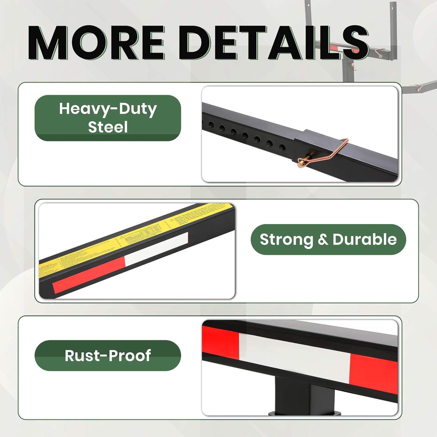 ECOTRIC 750lbs Capacity Black Truck Bed Extender Pickup Truck Bed Hitch Mount Extension Rack SUV Lumber Ladder Canoe Boat Kayak Long Pipes w/Flag - Powder Coated Steel