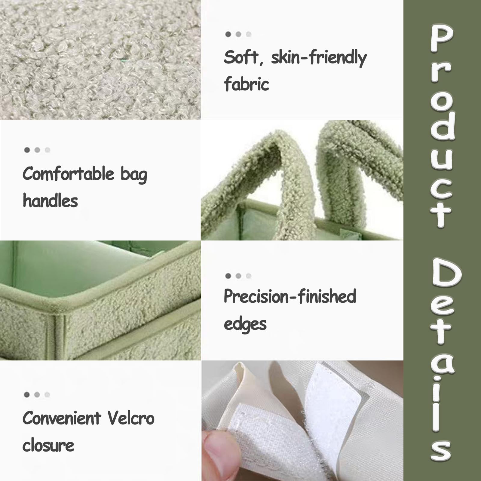 Cesta para Pañales Portátil, Organizador Cambiador Multifuncional y Portátil, para Toallitas Húmedas, Pañales y Artículos de Primera Necesidad para Recién Nacidos (Verde)
