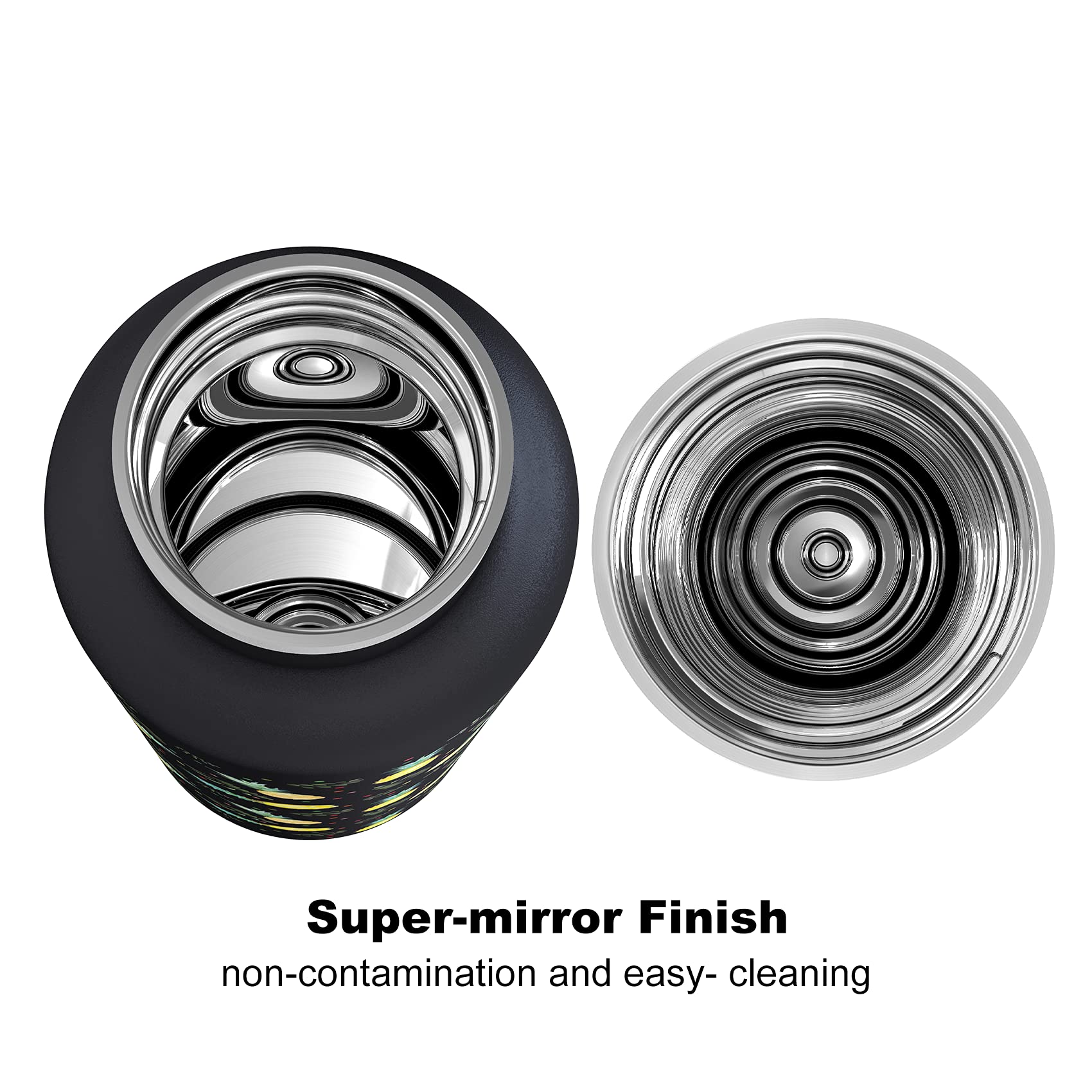 Super Sparrow Borraccia ultraleggera in acciaio inox 18/10-350 ml, 500 ml, 750 ml, borraccia termica in metallo, tappo flessibile standard, senza BPA, per palestra, viaggi, sport