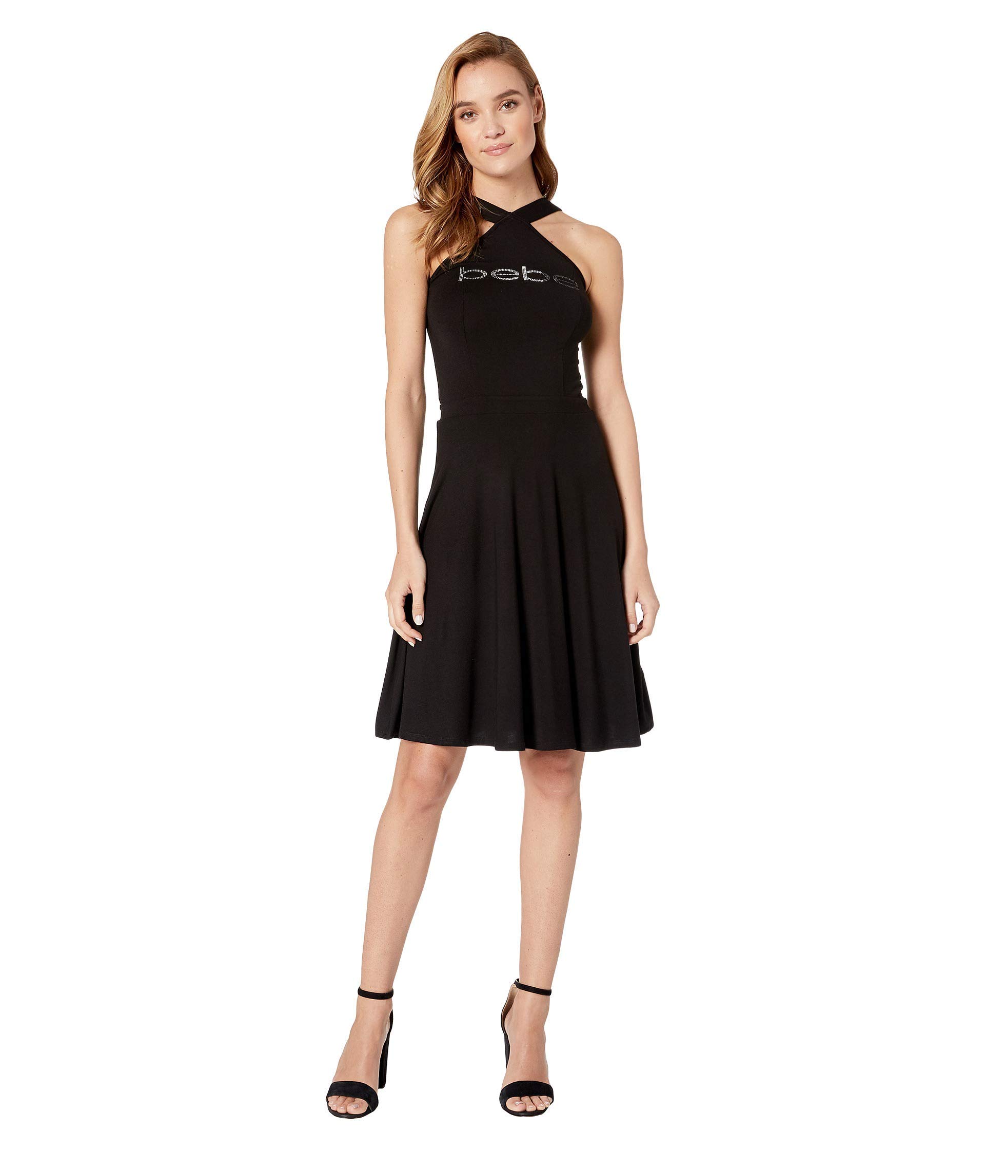 Bebe Womens Halter Fit And Flare Dress Black Md | Desertcart Mauritius Bebe Womens Halter Fit And Flare Dress Black Md | Desertcart Mauritius