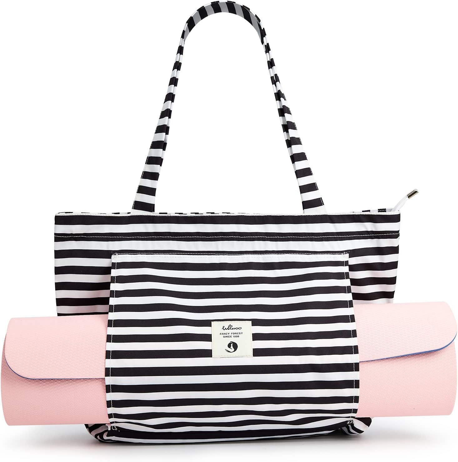 WLLWOO WLLWOO Yoga Bags for Women with Yoga Mats Bags Carrier Carryall Canvas Tote for Pilates Shoulder for Travel Office Beach Workout