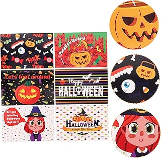 NOLITOY 6 Pçs Decoração O Presente Suprimentos Para Festa Presentes Festival Presente Cartões De Nota Cartão De Bênção Para Cartões De Bênção De Halloween Cartão De Presente Manuscrito