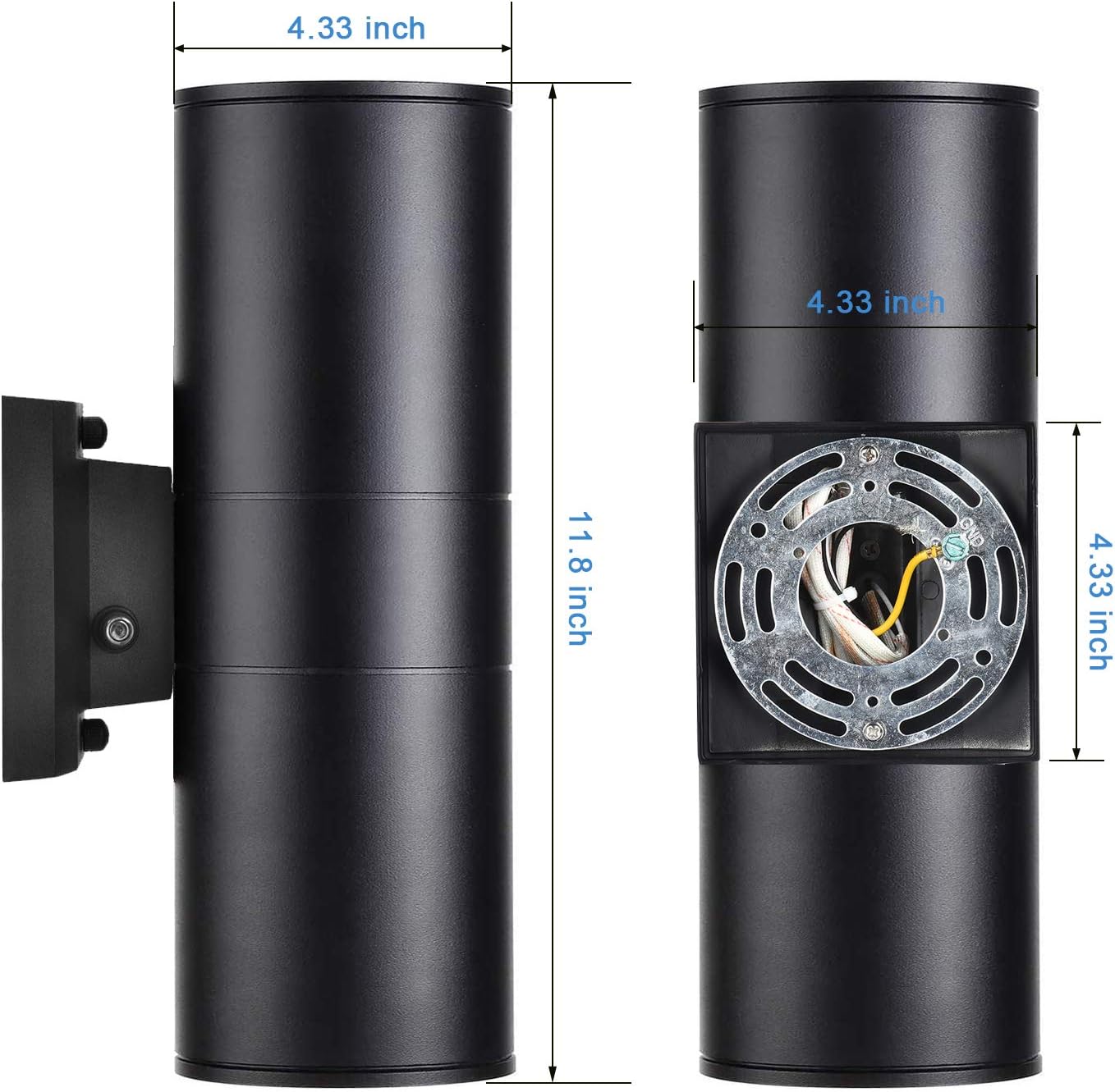 50% оƒƒ Dіѕсоunt Dusk to Dawn Outdoor Lighting,Rosykite Up and Down Lights Outdoor Wall Sconce - 2 Light Lamps Included,Exterior Light Fixture Outdoor Wall Lights for Patio ,Porch,Front Door [ETL Listed]