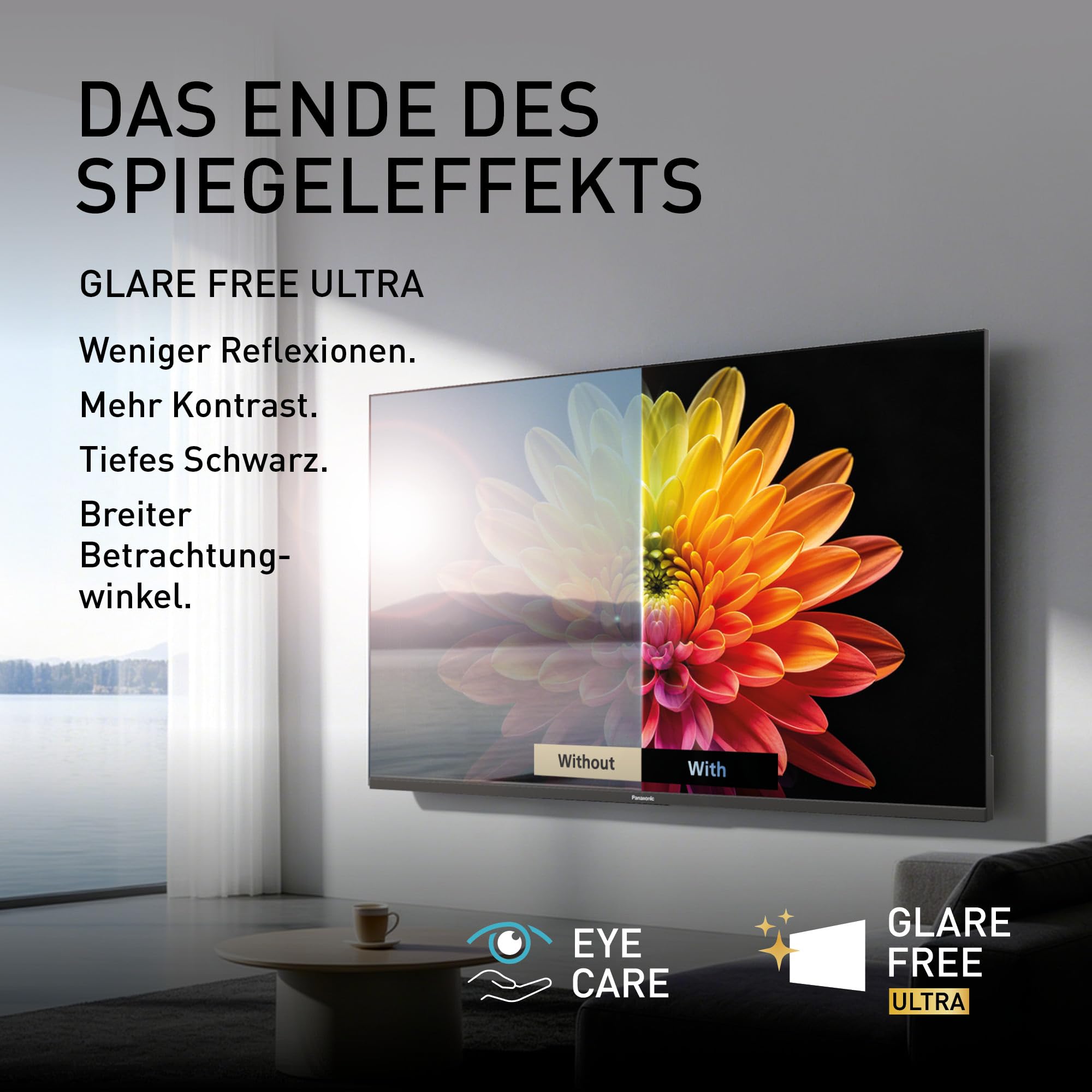 Panasonic TN-55W95C, 4K UHD QD-Mini LED TV, Glare Free Ultra, Google TV