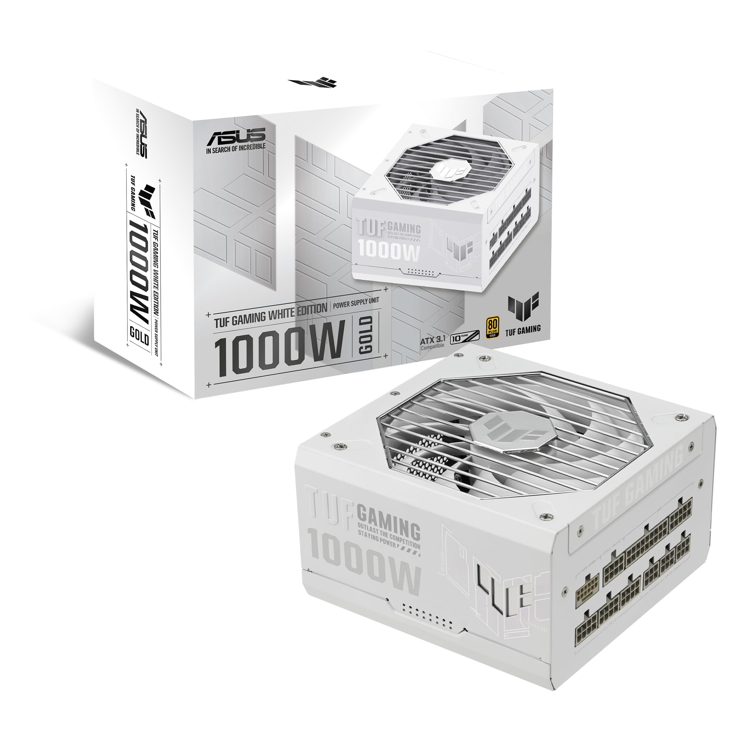 ASUS TUF-GAMING-1000G-WHITE PC電源ユニット 1000W ATX