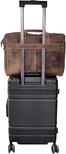 Miniatura 6 de Leather briefcase 18 Inch Laptop Messenger Bags for Men and Women Best Office School College Briefcase Satchel Bag