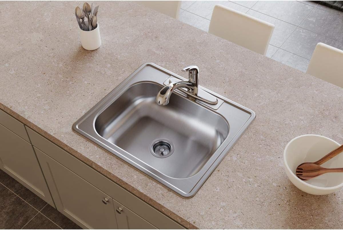 🔥 Cashback up to 70% Dayton D125224 Single Bowl Drop-in Stainless Steel Sink