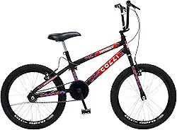 Colli Bike, Bicicleta Max Boy CROSS, Aro 20 S/M 36 Raias, Freios V-Brake Nylon, Descanso Lateral, Aro 20, Roda Livre 1V 18D, Guidão Cross/BMX