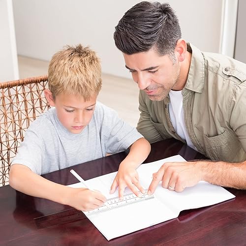 Miniatura 6 de Adisalyd Regla de 12 pulgadas, regla de plástico transparente de 12 pulgadas, se aplica a reglas para niños y herramientas de medición de uso de