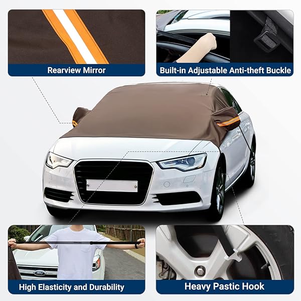 AstroAI Windshield Snow Cover Car Windshield Cover for Ice and Snow Winter Protection for Cars