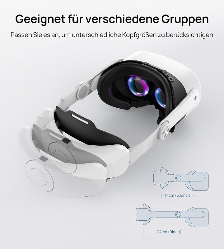 TRANSNOVO fejpánt 10000mAh akkuval Meta Quest 3/3S VR headsetre