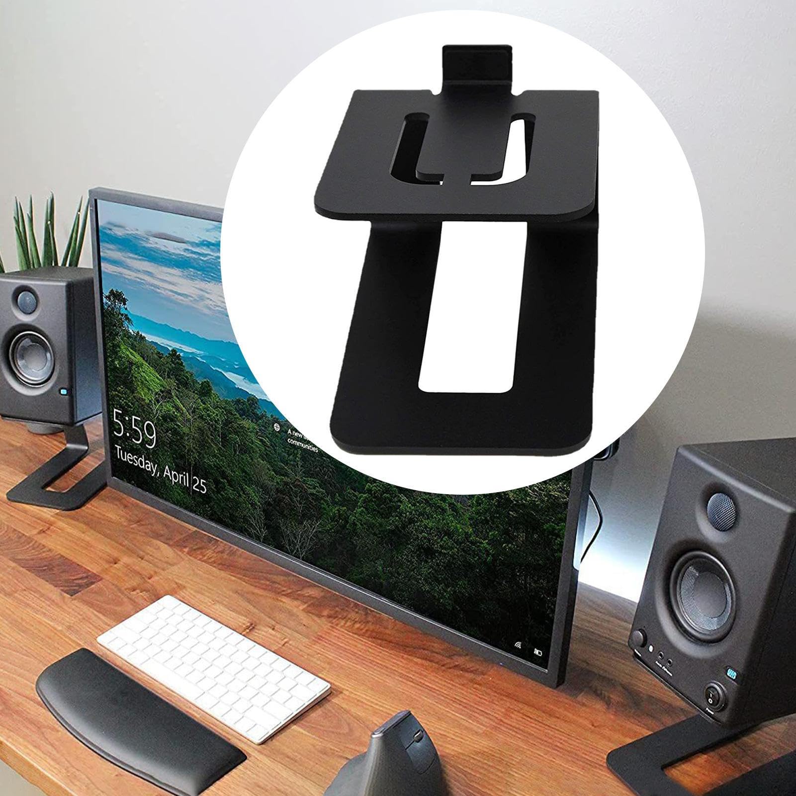 Supporti per monitor da studio desktop, altoparlante in acciaio al