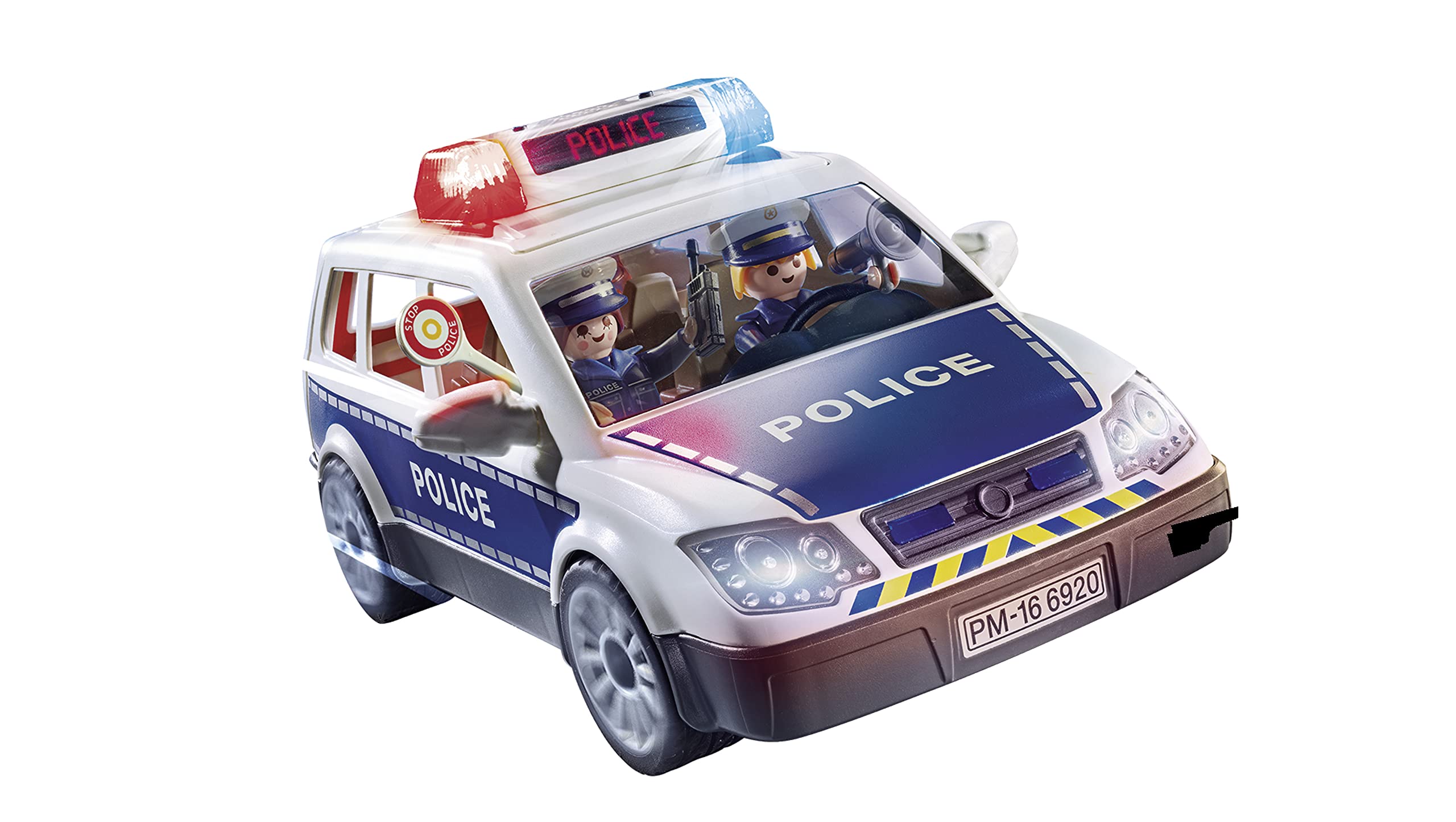 Playmobil City Action 6920 Police Car with Light and Sound Effects for