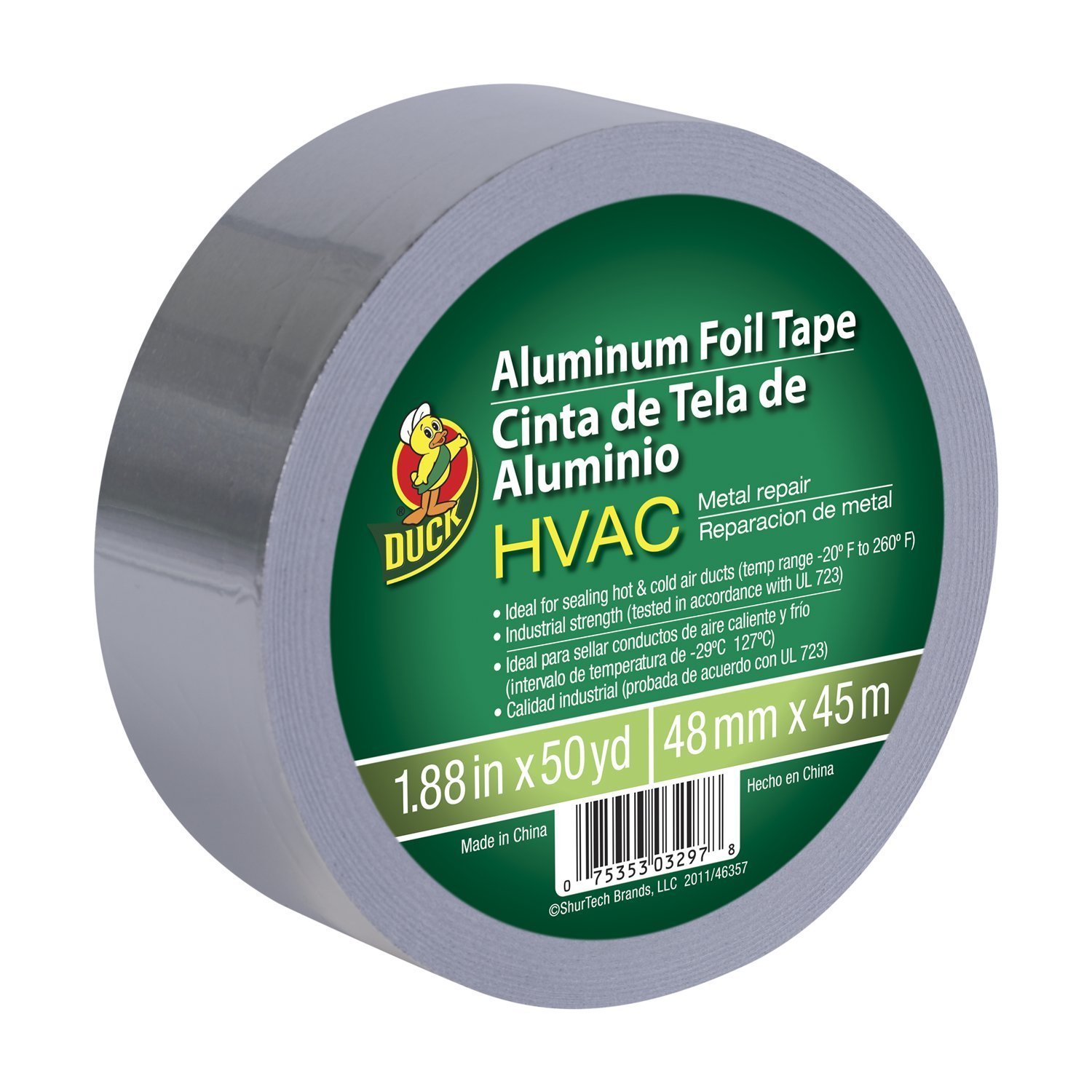 Duck 1.88 in. W x 50 yd. L Chrome Metal Repair Tape