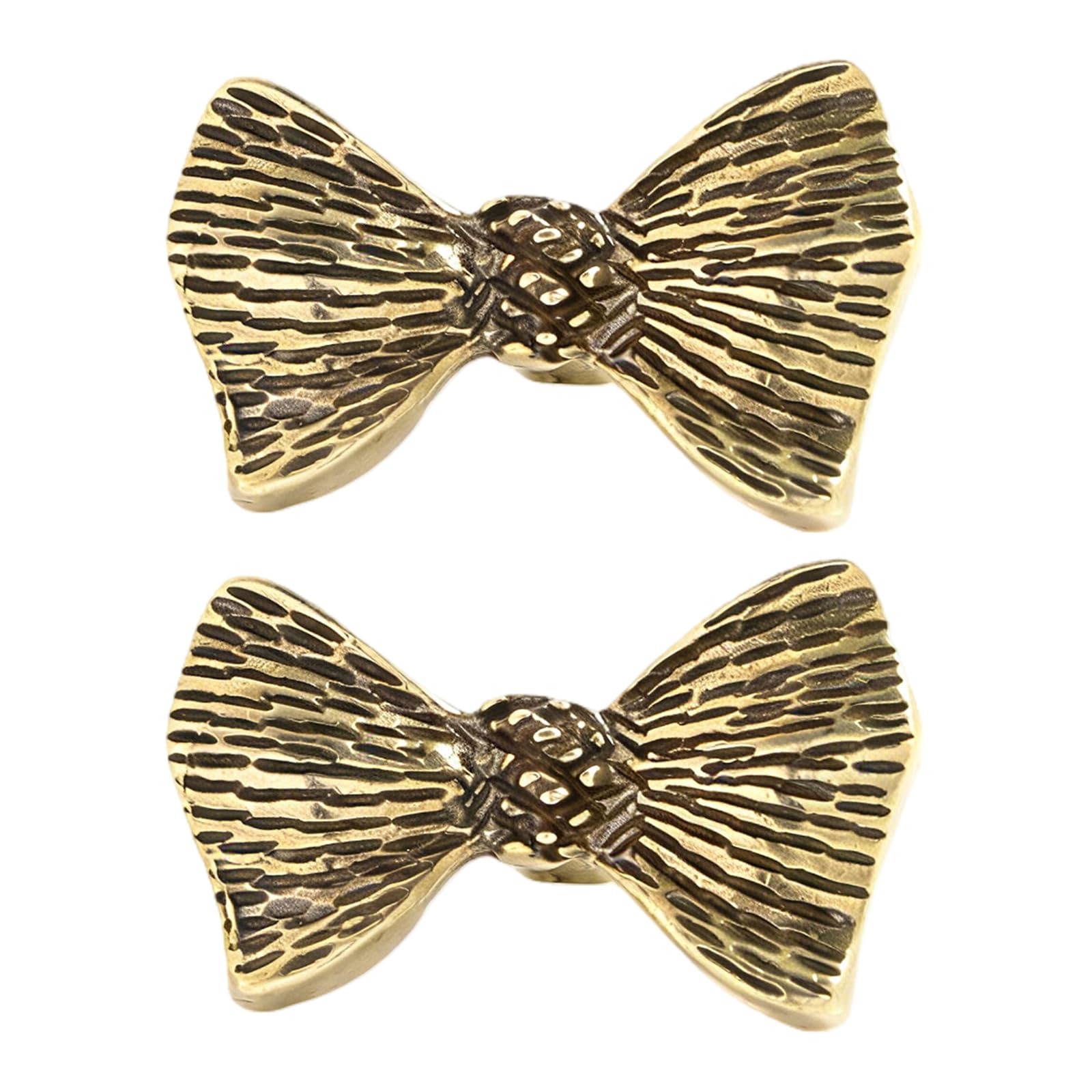 Elnwnnkc Aged Color Unique Drawer Pulls Brass Dressers Knob Cupboard Handle Modern Furniture Handle Bowknot Shape Bedside Cabinet Pull Bowknot Shape Drawer Handles Dressers Replacement