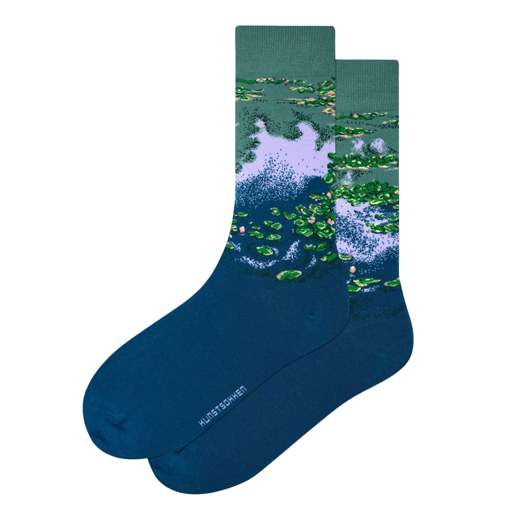 Kunstsokken Unisex Water Lilies Art Socks - Claude Monet - Gifts For Artists Stocking Presents Novelty Socks Christmas Stocking Fillers Women Sock Gift Set