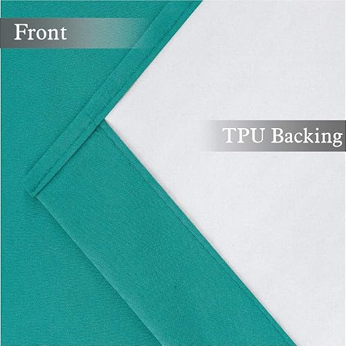 Miniatura 7 de Cortina opaca con aislamiento térmico y dobladillo para barra, para cocina, baño, sala de estar, 2 paneles de 36 pulgadas de ancho x 36 pulgadas de