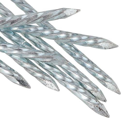 Miniatura 3 de 60 púas de metal galvanizado de 8 pulgadas, picos de borde de paisaje en espiral, estacas de borde de paisaje en espiral, clavos de jardín para
