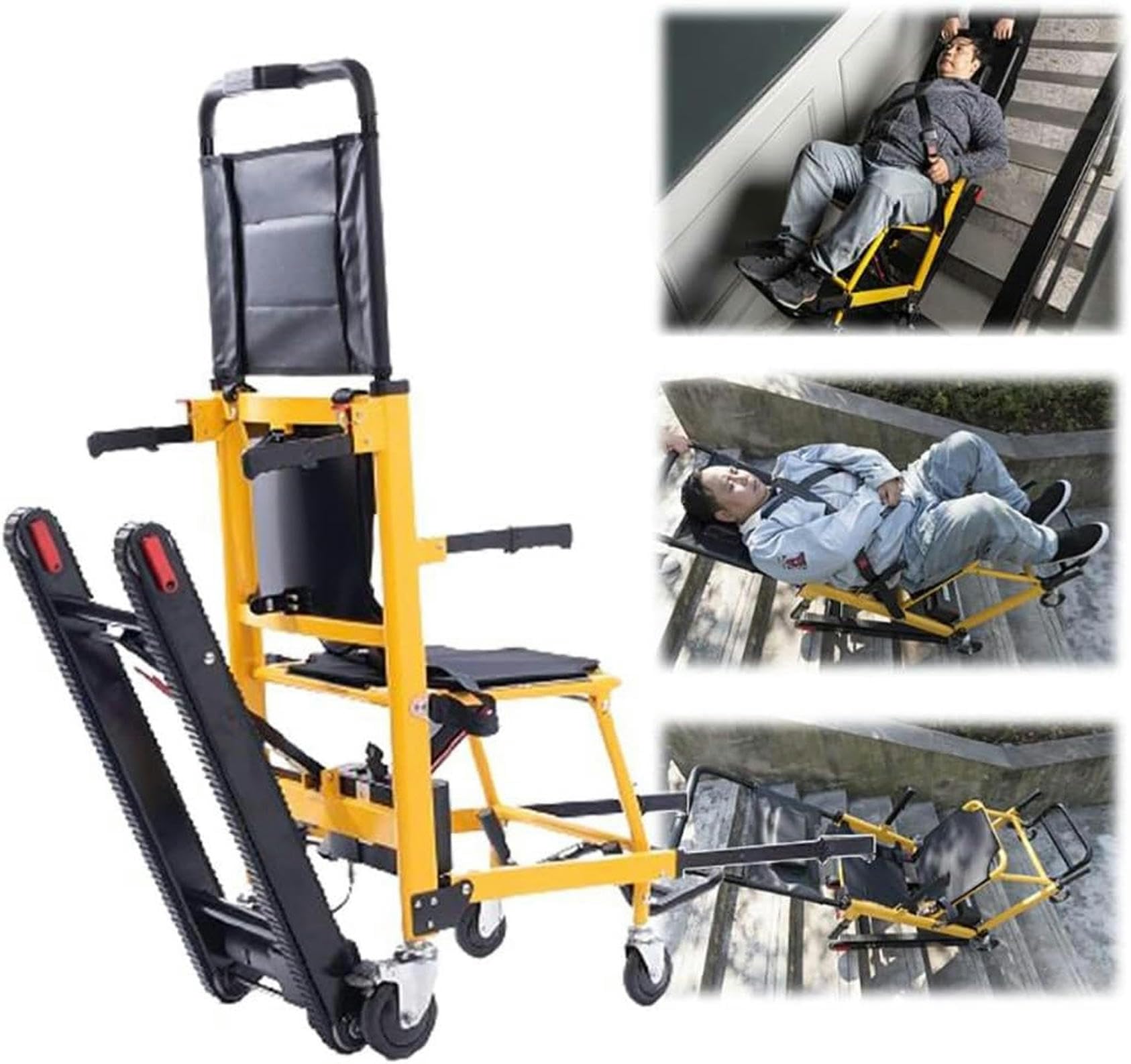 CNPRAZ Caterpillar Silla de Ruedas para Subir Escaleras Silla de Ruedas para Escaleras eléctrica, Sube-escaleras para Adultos, Sube-escaleras eléctricas de aleación de Aluminio, Sube-escaleras, Sub