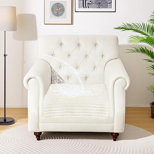 Vista 17 de NAISI Fundas de sofá para perros, funda impermeable de franela a rayas para sofá, apta para mascotas, lavable, protector antideslizante para sofá