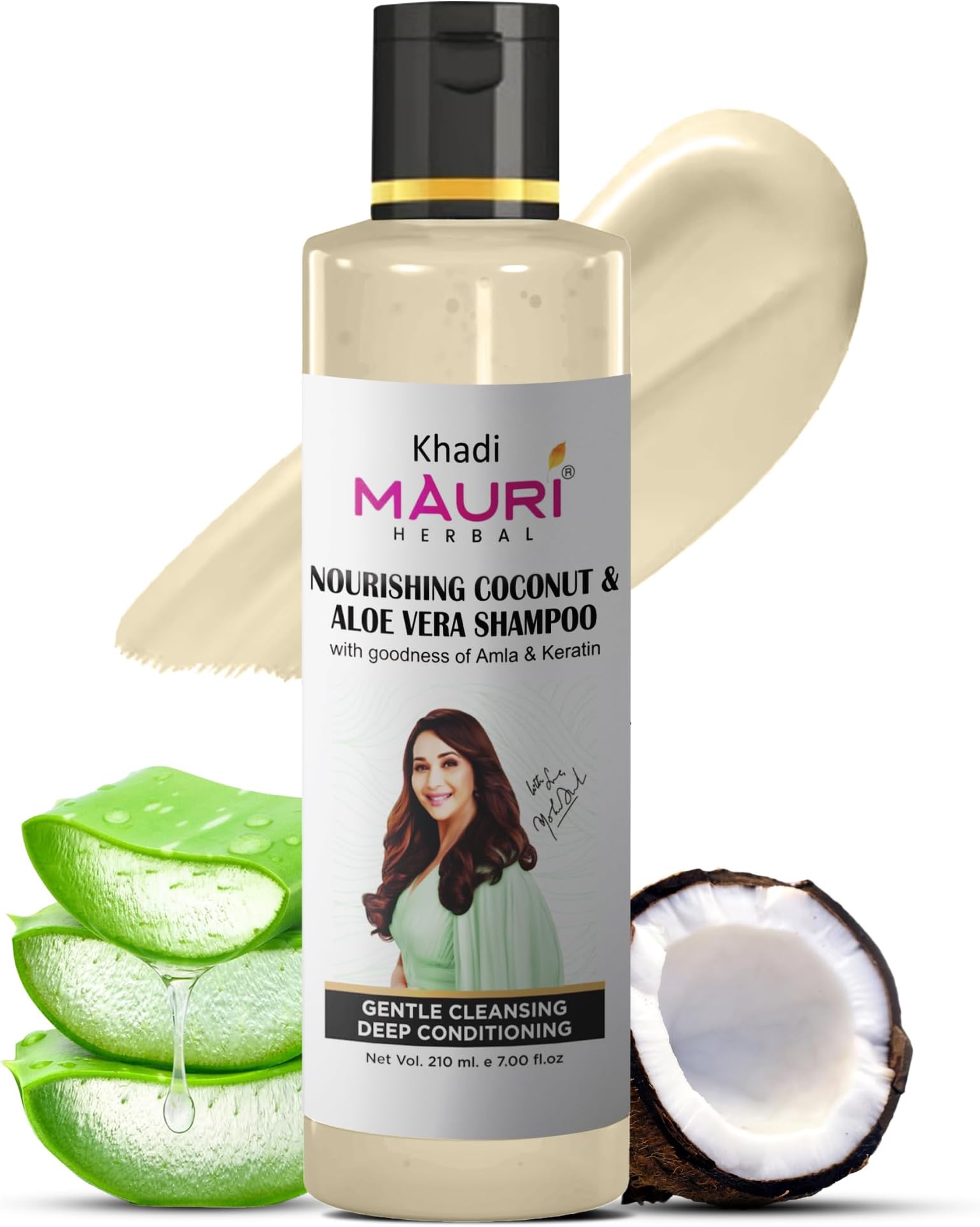 Nourishing Coconut & Aloe Vera Shampoo | Prevents Hairfall, Boosts Shine | Ideal for Men & Women | Sles & Paraben Free | 210 ml