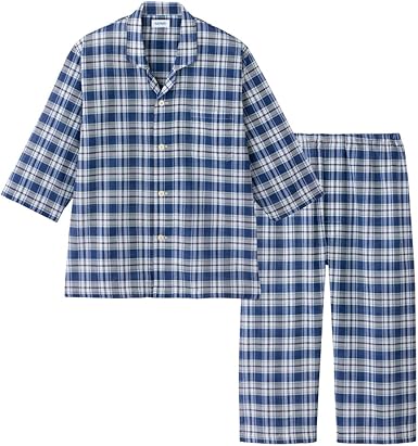 Amazon | [グンゼ] 紳士8分袖8分丈パンツ(前あき) IN SLEEPER 脇縫目