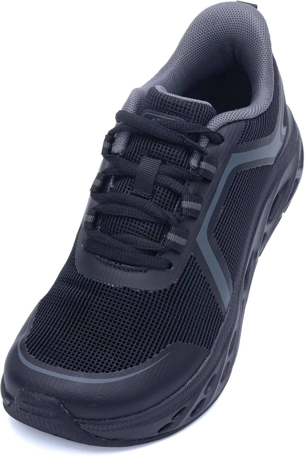 AOV Wide Toe Box Arch Support Womens Walking Shoes for Plantar Fasciitis,Orthotic Breathable Mesh Rocker Sole Tennis Sneakers