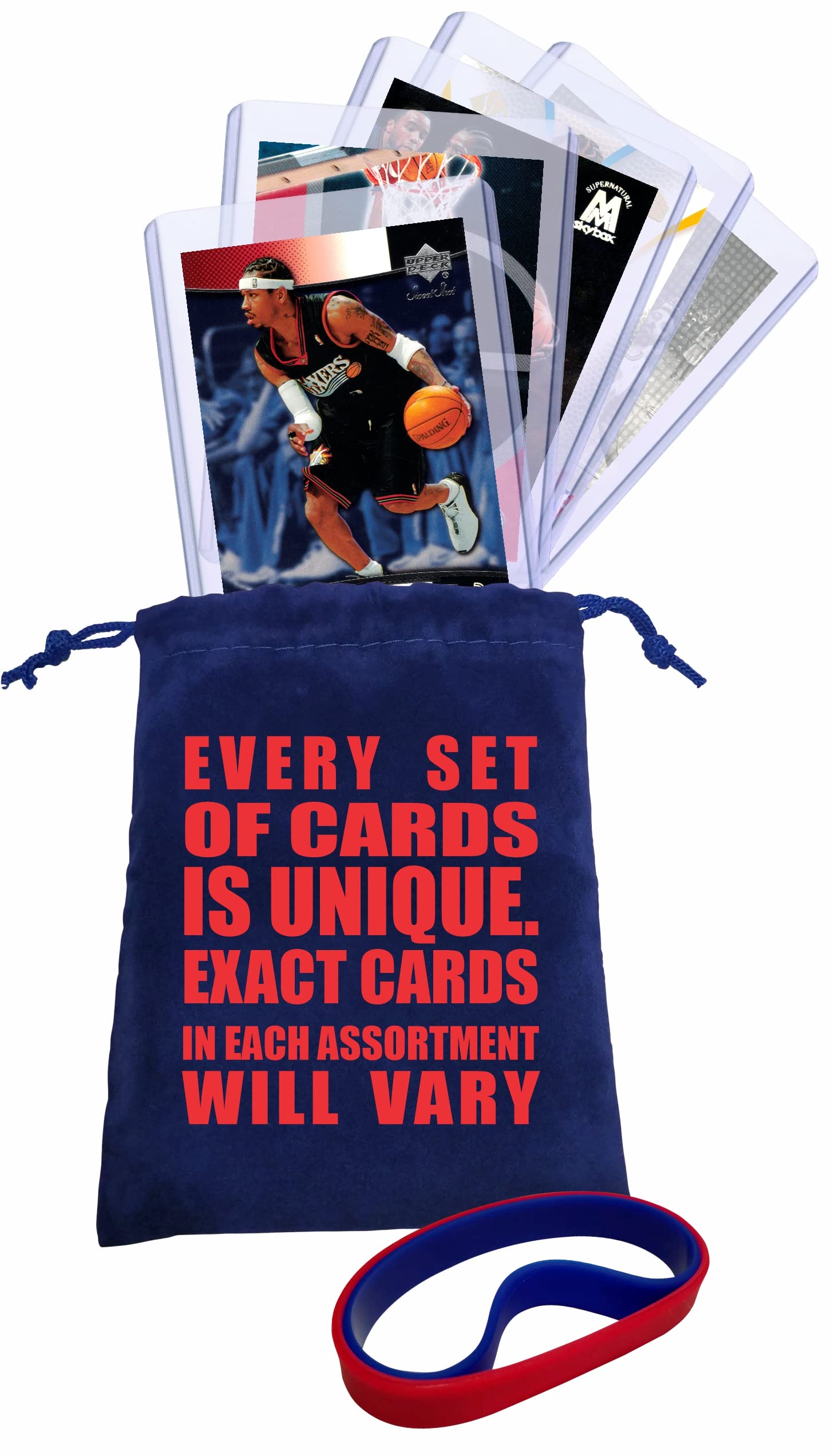 Amazon.com: Allen Iverson Basketball Cards Assorted (5) Bundle 