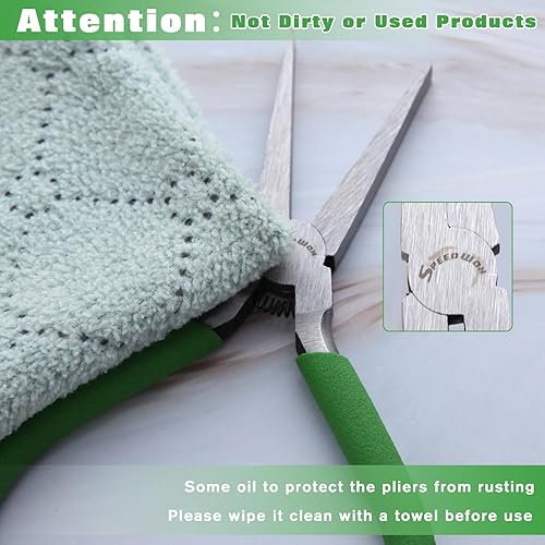 Miniatura 7 de SPEEDWOX Alicates de punta plana de 5 pulgadas, mini alicates de pico de pato, alicates de nariz fina, alicates de precisión para hacer joyas,