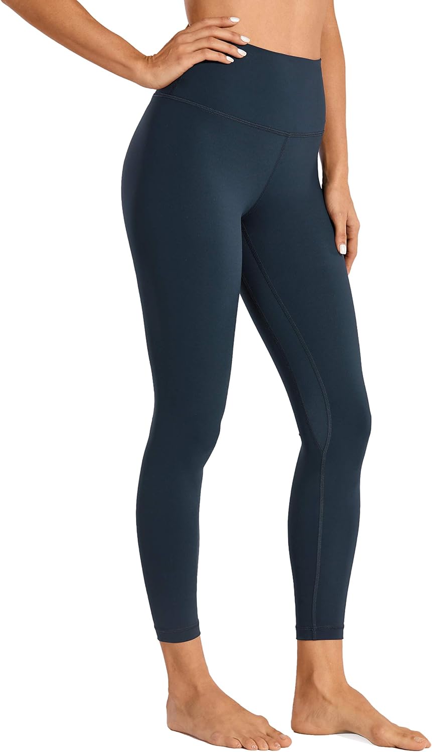 CRZ YOGA Women Naked Feeling Yoga Pants 25 Inches - 7/8 High Waisted Workout Leggings