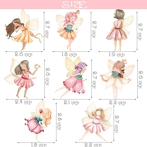 Miniatura 3 de Decoración para cupcakes de hadas, 24 piezas de decoración para cupcakes de hadas, decoración de fiesta de cumpleaños, decoración de fiesta de