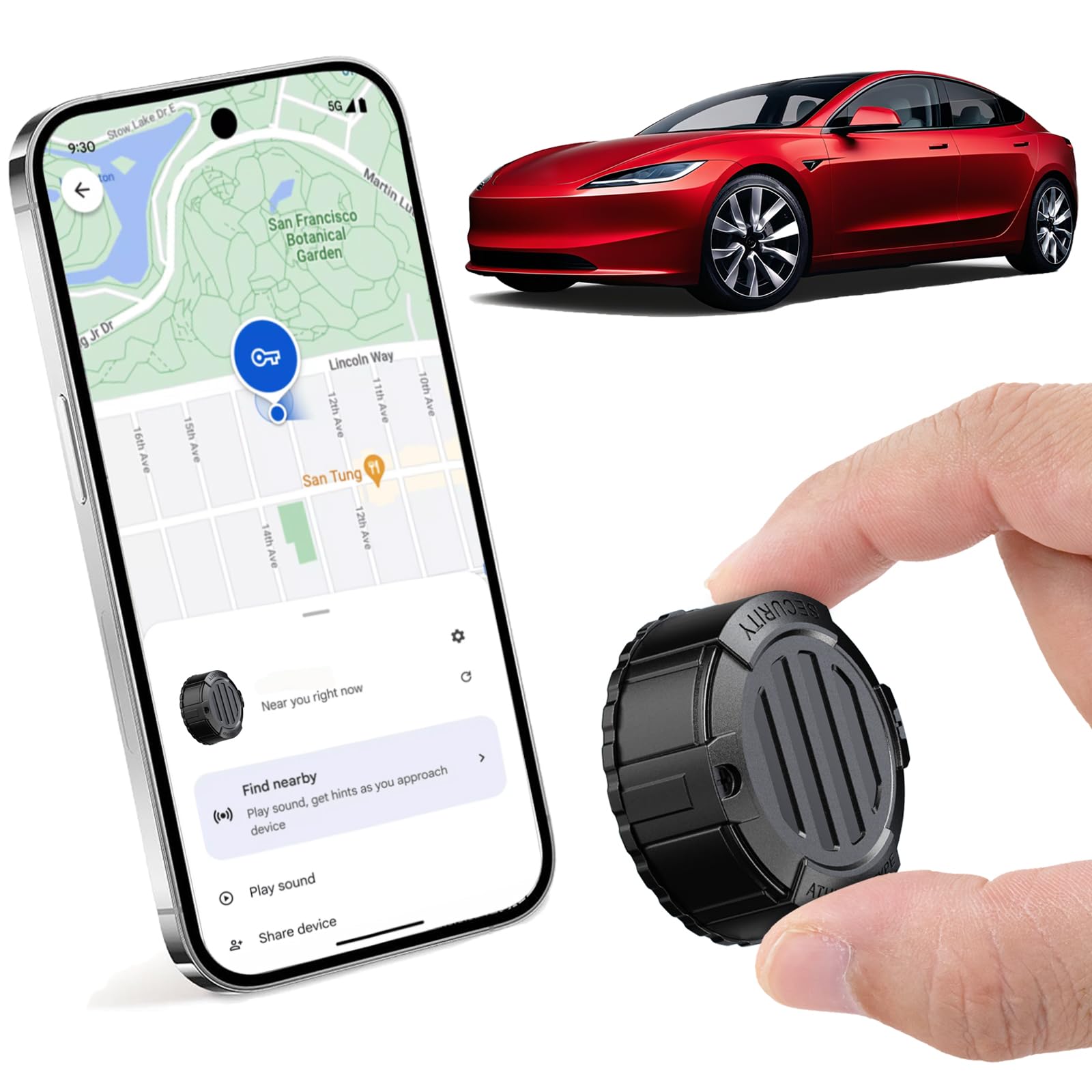 Mini GPS Tracker for Vehicles - Magnetic Car Tracker Device, Hidden | Real-Time Tracking | No Extra Monthly Fee | Long Battery Life, Air Tag Smart Car Locator Work Compatible with iOS and Android-image-49