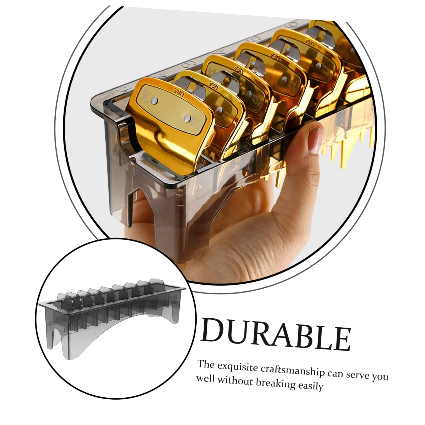 NOLITOY Hair Comb Haircut Clipper Blade Rack Barber Comb Container for Hair Tools
