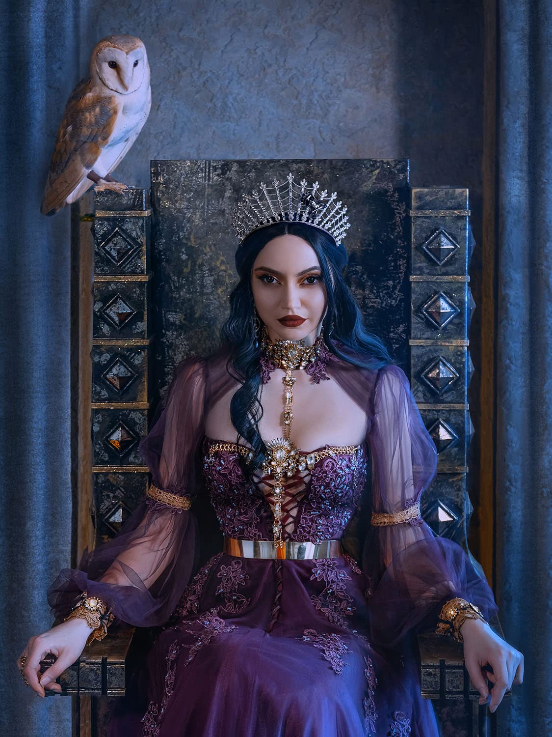 Sweetv Corona Barocca Donna Con Strass - Accessorio Per Capelli Per Feste E Cosplay - Design Elegante - Foto 12