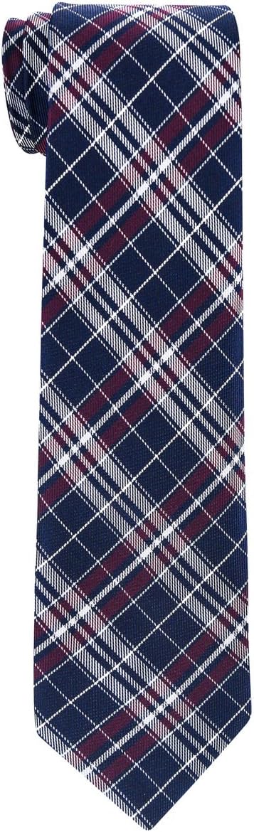 Retreez Stylish Plaid Checkered Woven Boy's Tie - 8-10 years